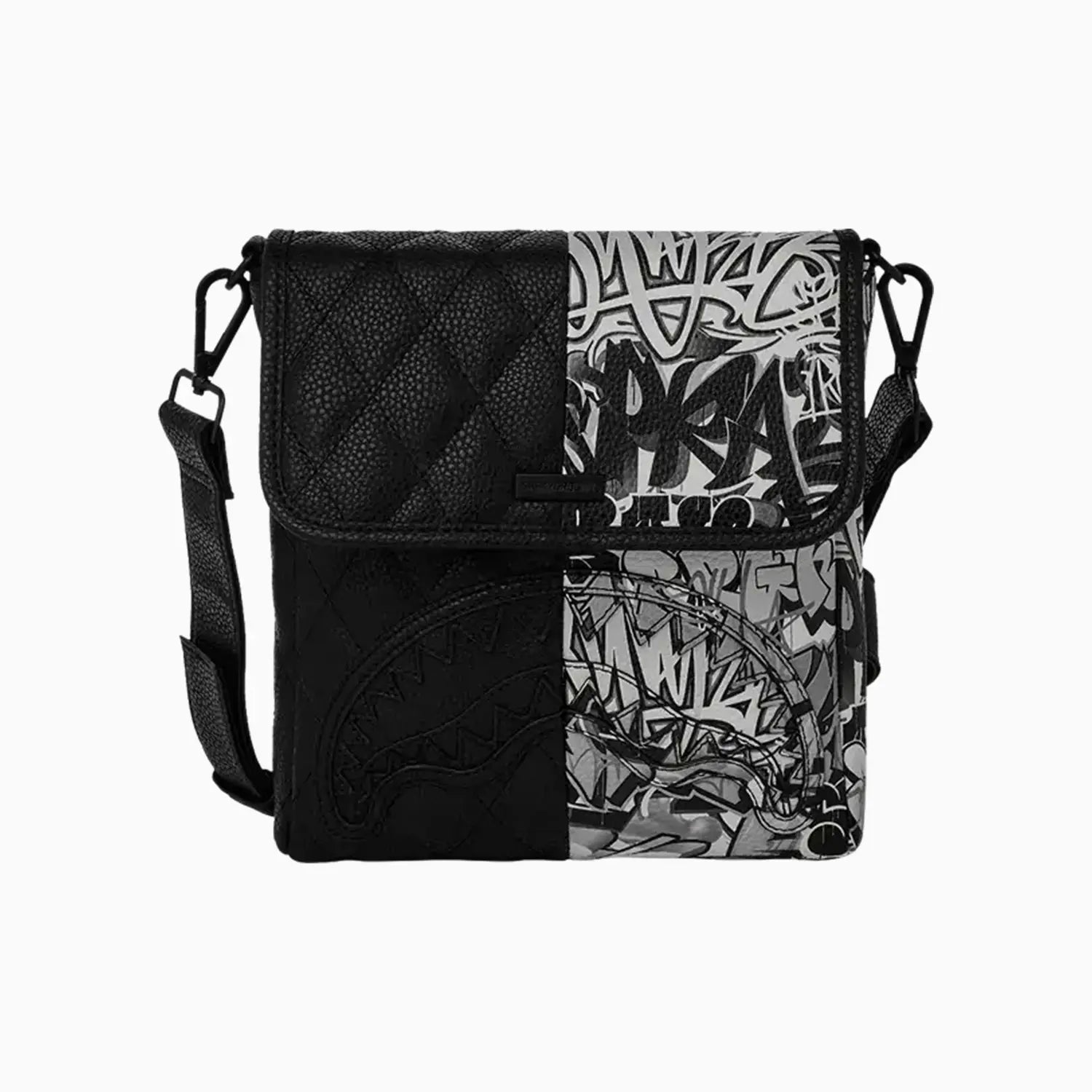 Dark Wave Messenger Bag for Men & Women - Waterproof Crossbody Shoulder Bag - Perfect for Work, Travel & Daily Commute