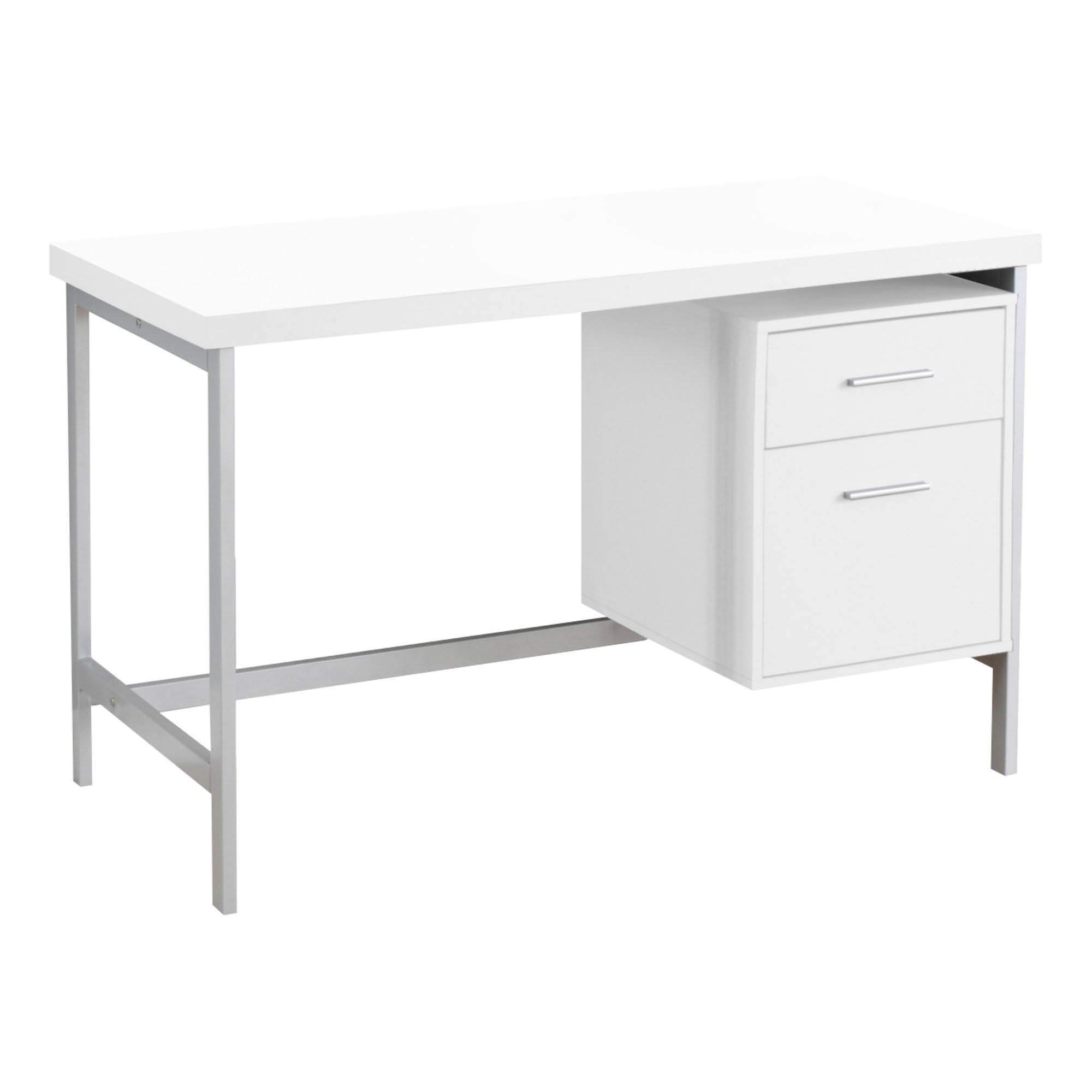 Monarch Specialties Contemporary Laptop Desk with Drawer & File Cabinet - 48