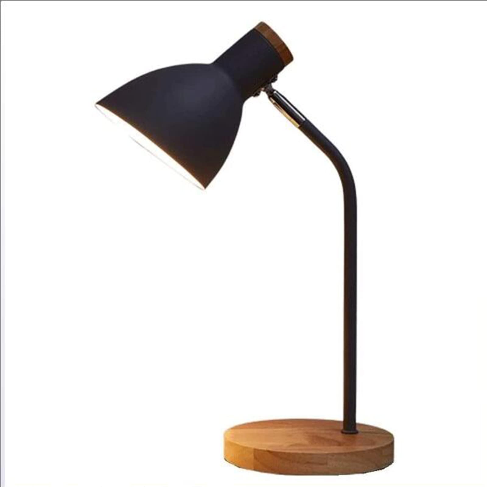 GYMO Nordic Eye Protection Table Lamp - Black Plug-in Desk Light for Bedroom, Dorm, Office & Study | Night Light for Reading, Working & Relaxing