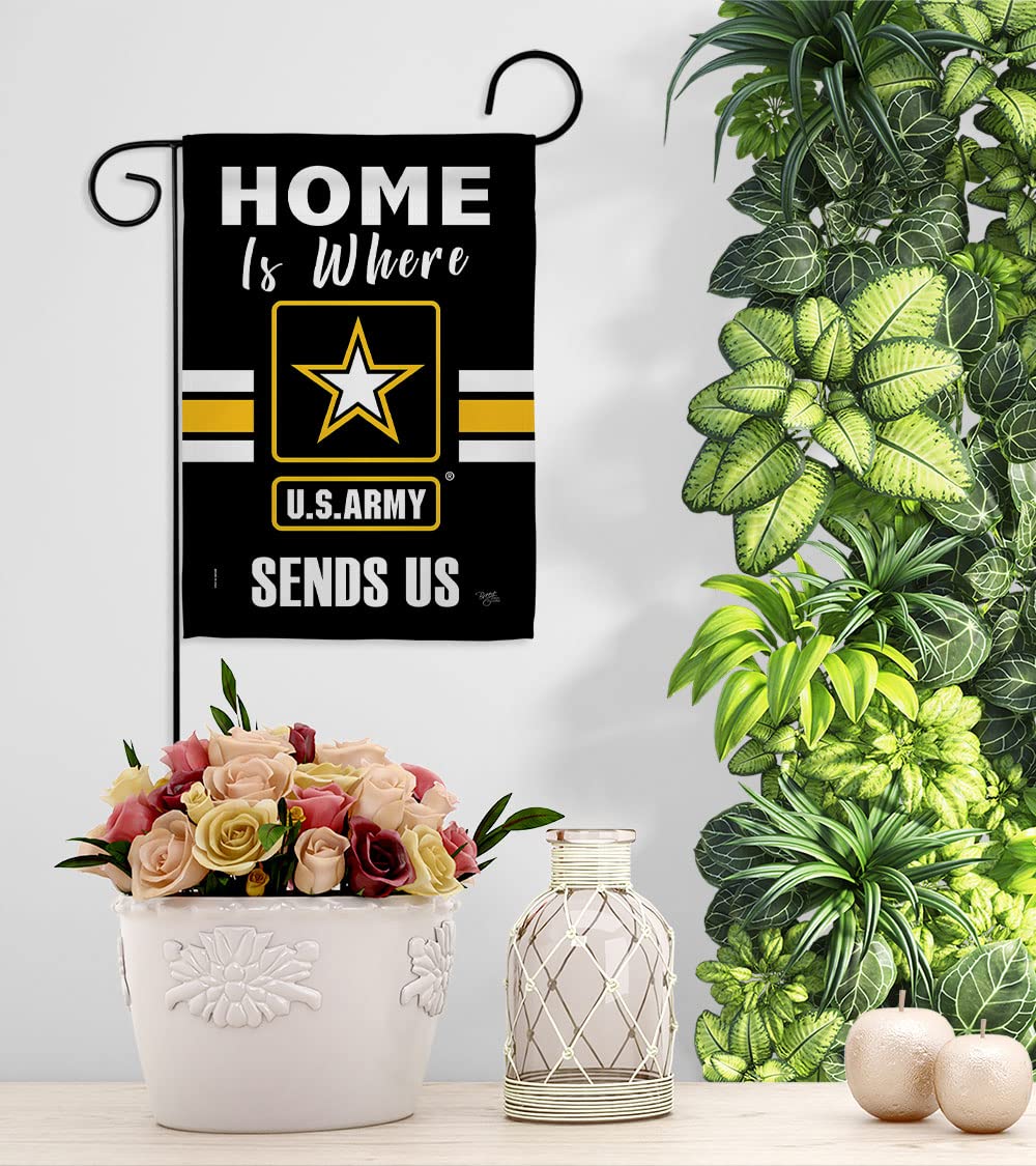 US Army Garden Flag Set - Double-Sided Military Yard Banner for Veterans & Home Decor