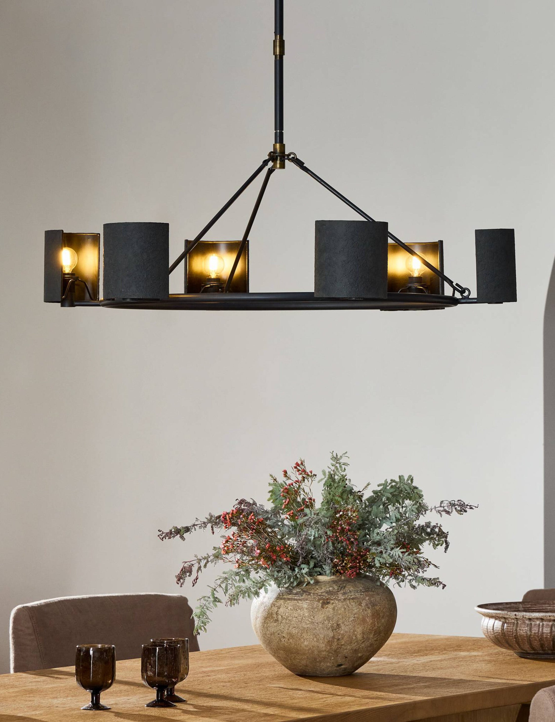 Bossio Chandelier - Modern Crystal Ceiling Light Fixture for Dining Room, Living Room & Bedroom | Elegant Lighting Decor for Home & Office