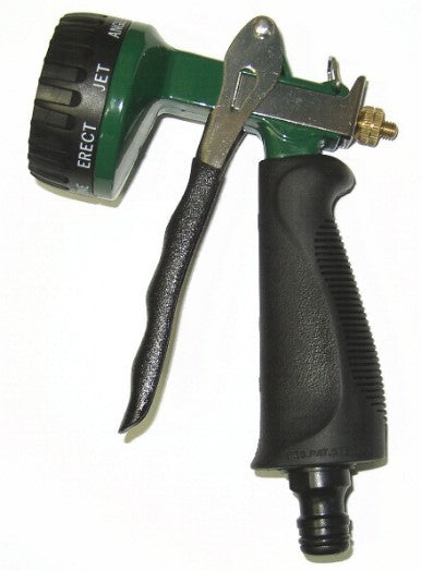 Heavy Duty 8-Pattern Garden Hose Nozzle - Adjustable Spray Nozzle for Watering Plants, Washing Cars & Outdoor Cleaning | Durable Metal Construction for Long-Lasting Use