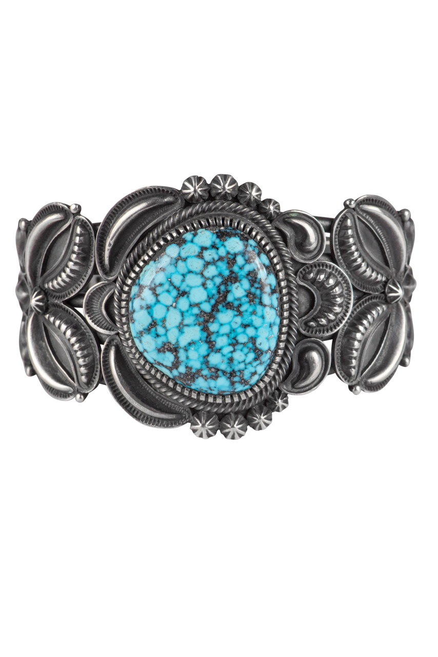Handmade Silver & Turquoise Statement Bracelet for Women | Boho Chic Jewelry Gift for Her | Perfect for Parties, Weddings & Everyday Wear
