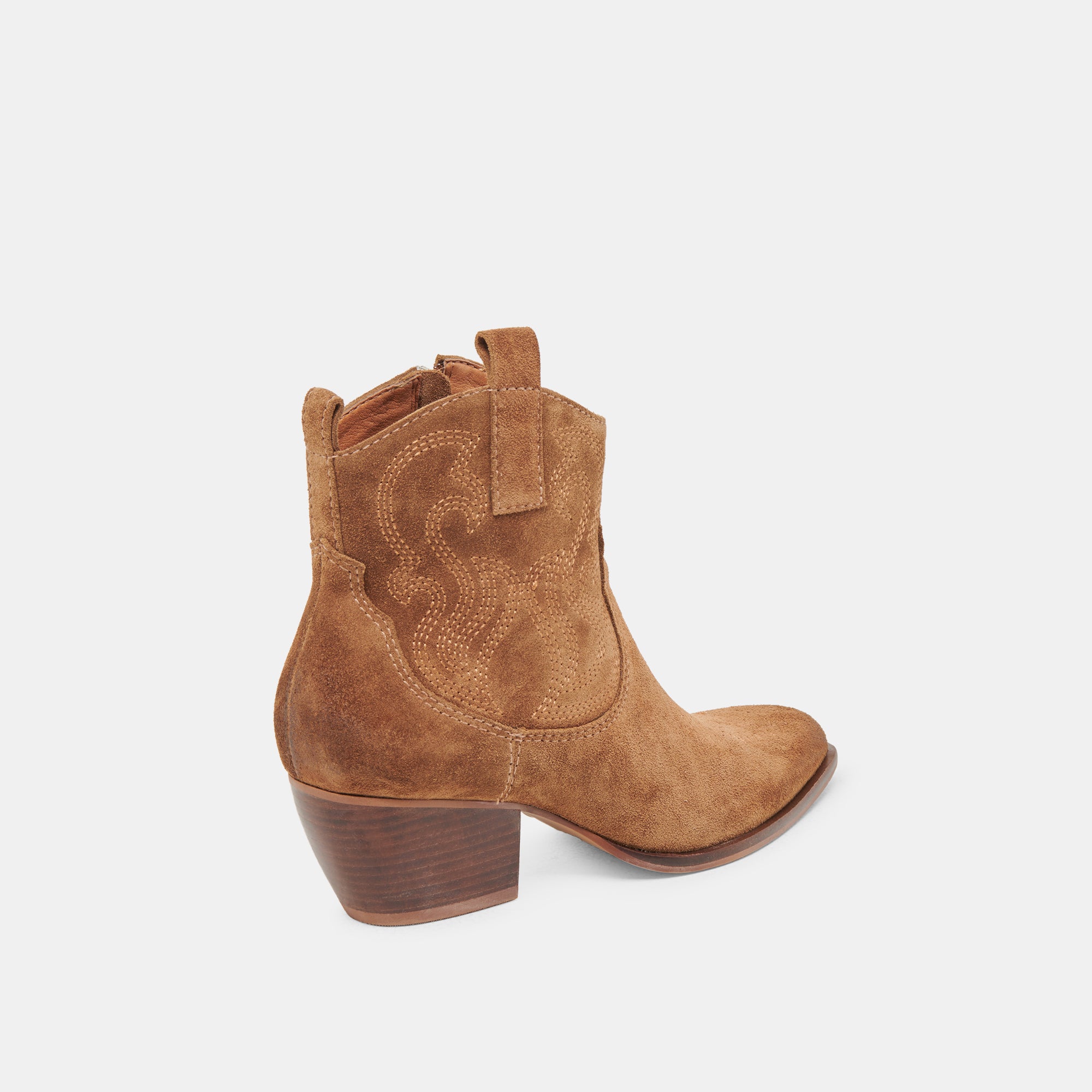 SHANIA Women's Brown Suede Booties - Stylish & Comfortable Ankle Boots for Fall & Winter Fashion
