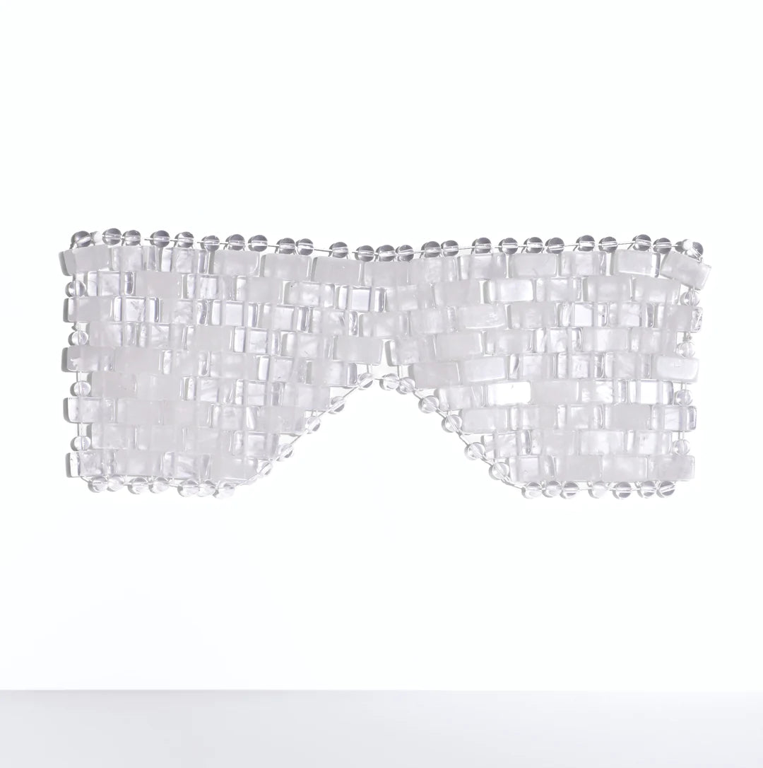 ILLUMINA Quartz Crystal Spa Eye Mask for Relaxation & Stress Relief - Perfect for Home Spa, Travel & Self-Care