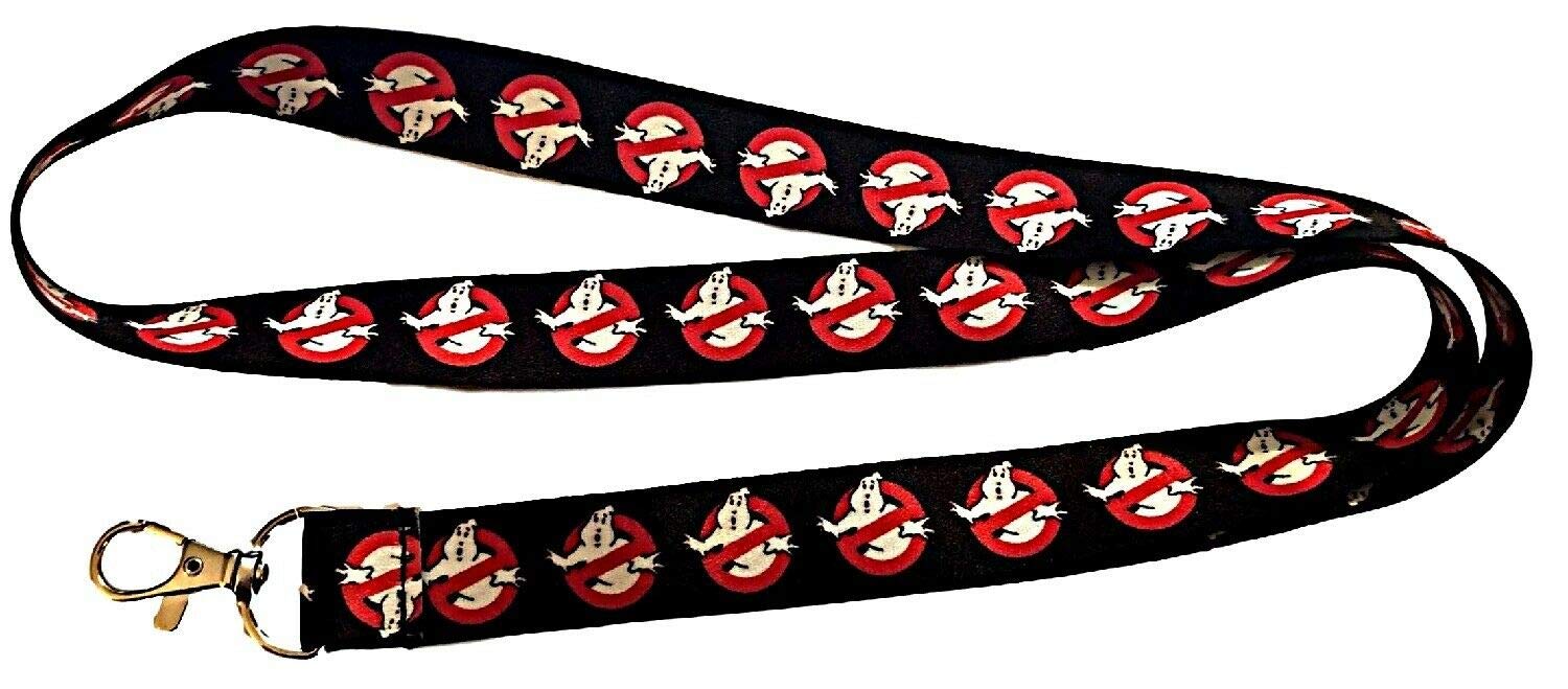Ghostbusters Logo ID Holder Lanyard Keychain - Official Movie Merchandise for Fans, Work Badge, Event Pass & Key Organizer