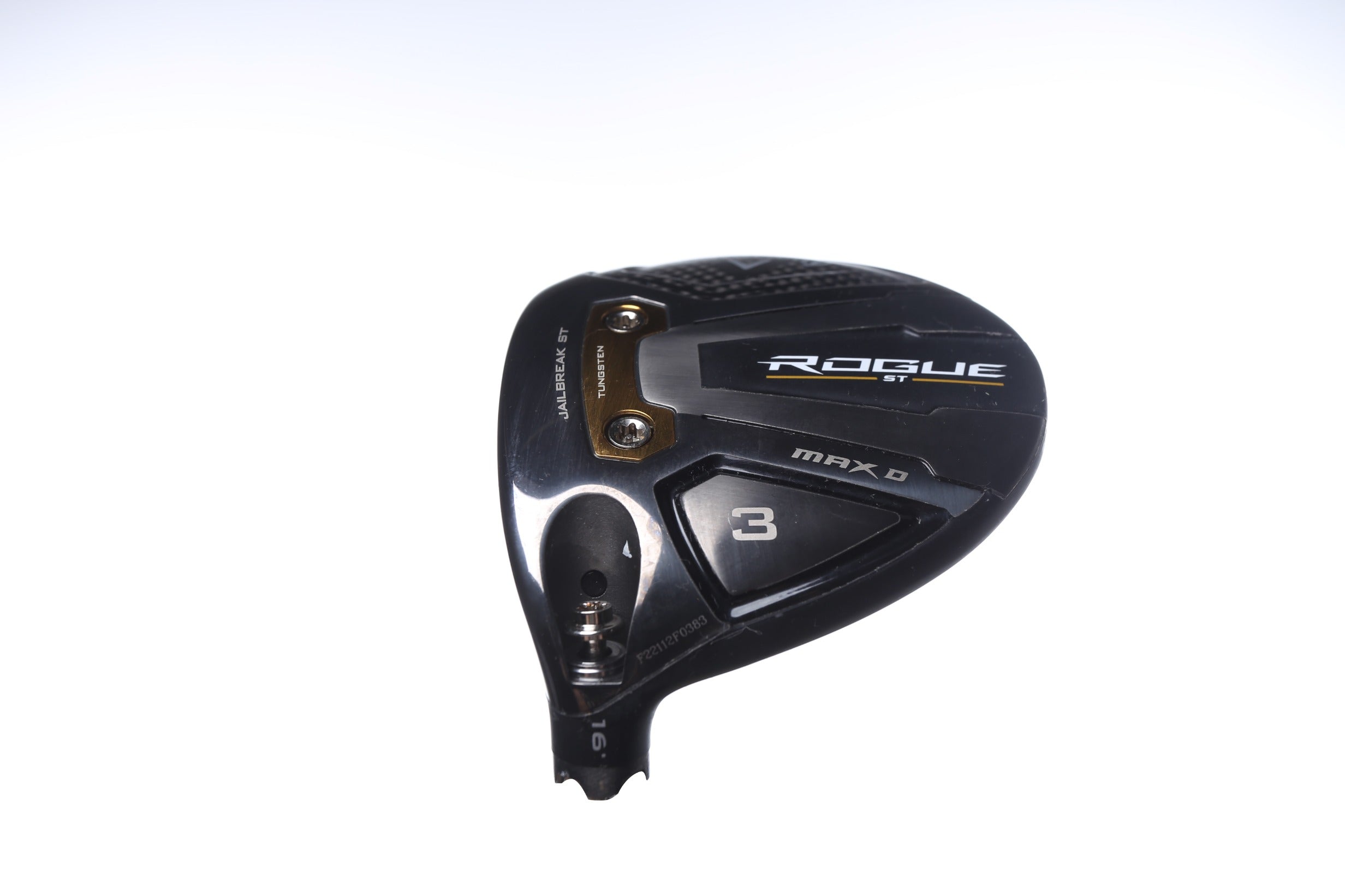 Used Callaway Rogue ST Max Draw Fairway Wood 16° Left-Handed Golf Club Head Only - Perfect for High Handicappers & Senior Golfers Seeking Maximum Forgiveness on the Fairway