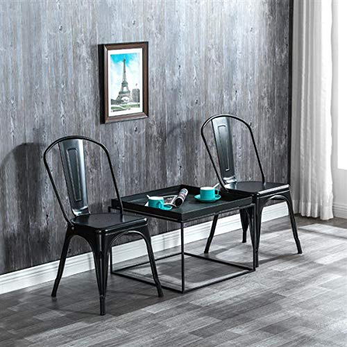 4-Pack Metal Dining Chairs Set - 17.5