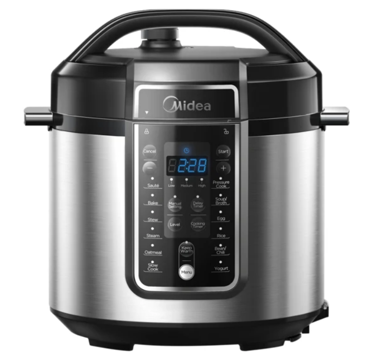 Midea 5.7L Electric Pressure Cooker - Fast & Safe Cooking, MPC60010ADKH - Perfect for Family Meals, Meal Prep & Healthy Eating