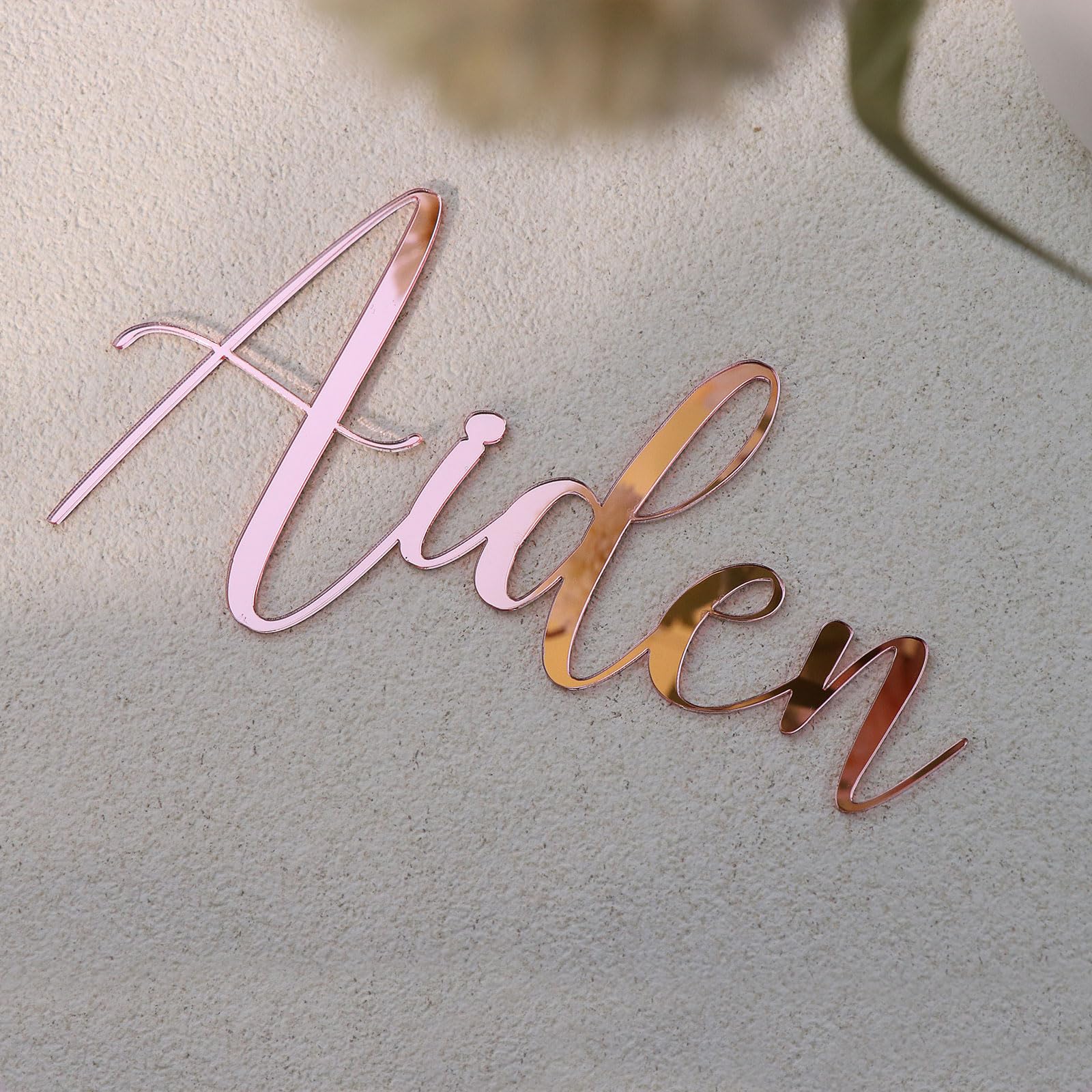 Custom Acrylic Cake Name Sign - Personalized Cake Topper Plaque with Icing Bonding for Birthday, Baby Shower & Wedding Decorations | Perfect for Dessert Tables, Party Centerpieces & Special Occasion Cakes