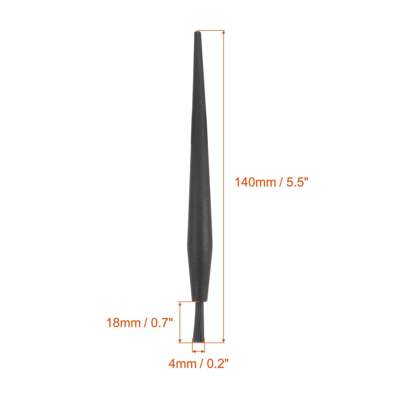uxcell 4PCS ESD Brush for Electronics - 18x4mm Nylon Bristles for PCB Repair & Keyboard Cleaning