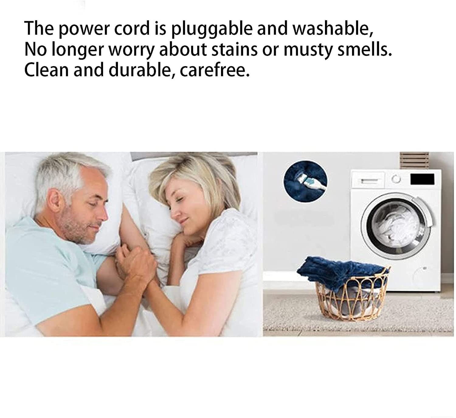 Premium Electric Blanket - 3 Heat Settings, Washable & Overheat Protection - 59