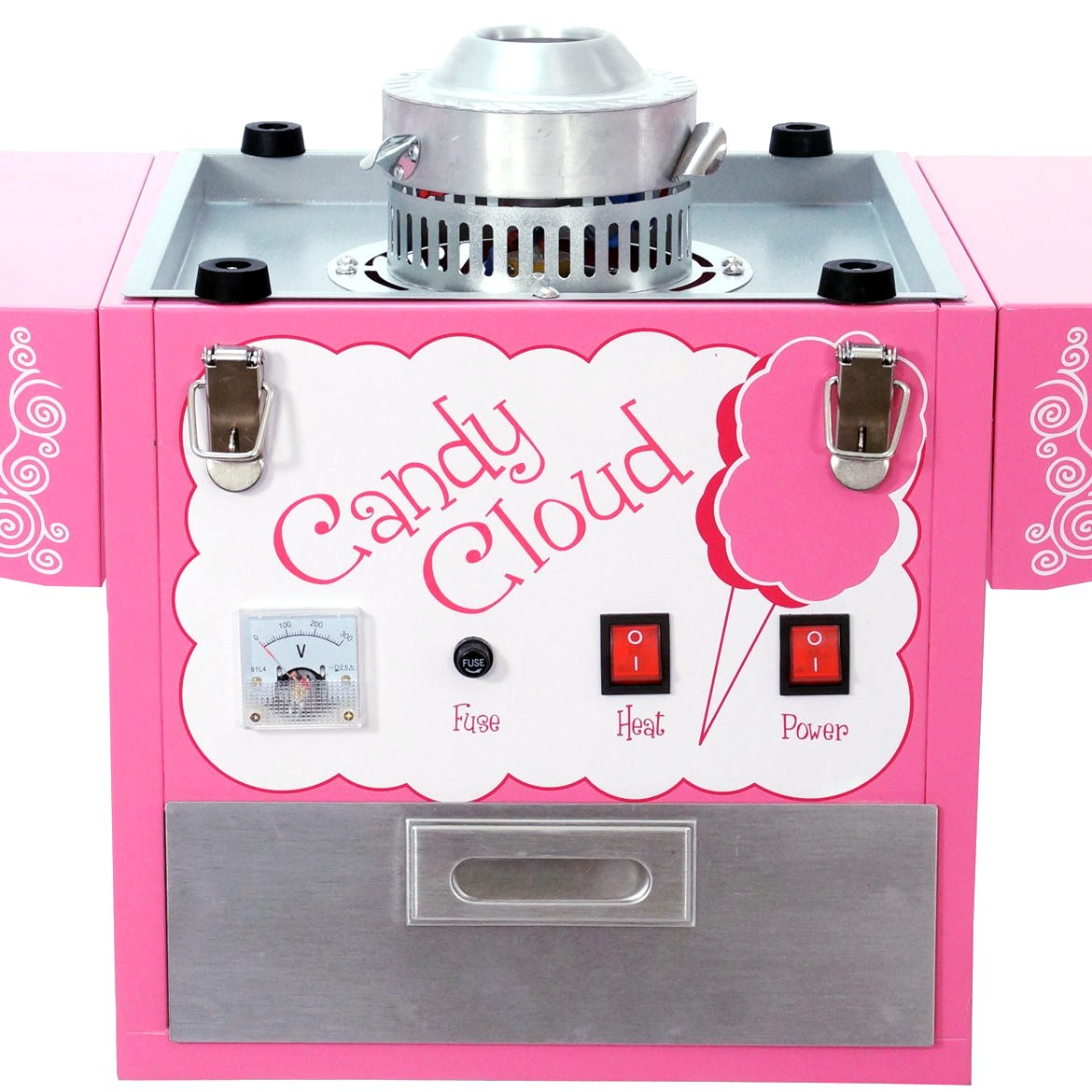 Funtime FT1000 Commercial Cotton Candy Machine - Hard Candy Floss Maker Cart for Parties, Events & Carnivals | Perfect for Birthday Celebrations, Fairs & Concessions