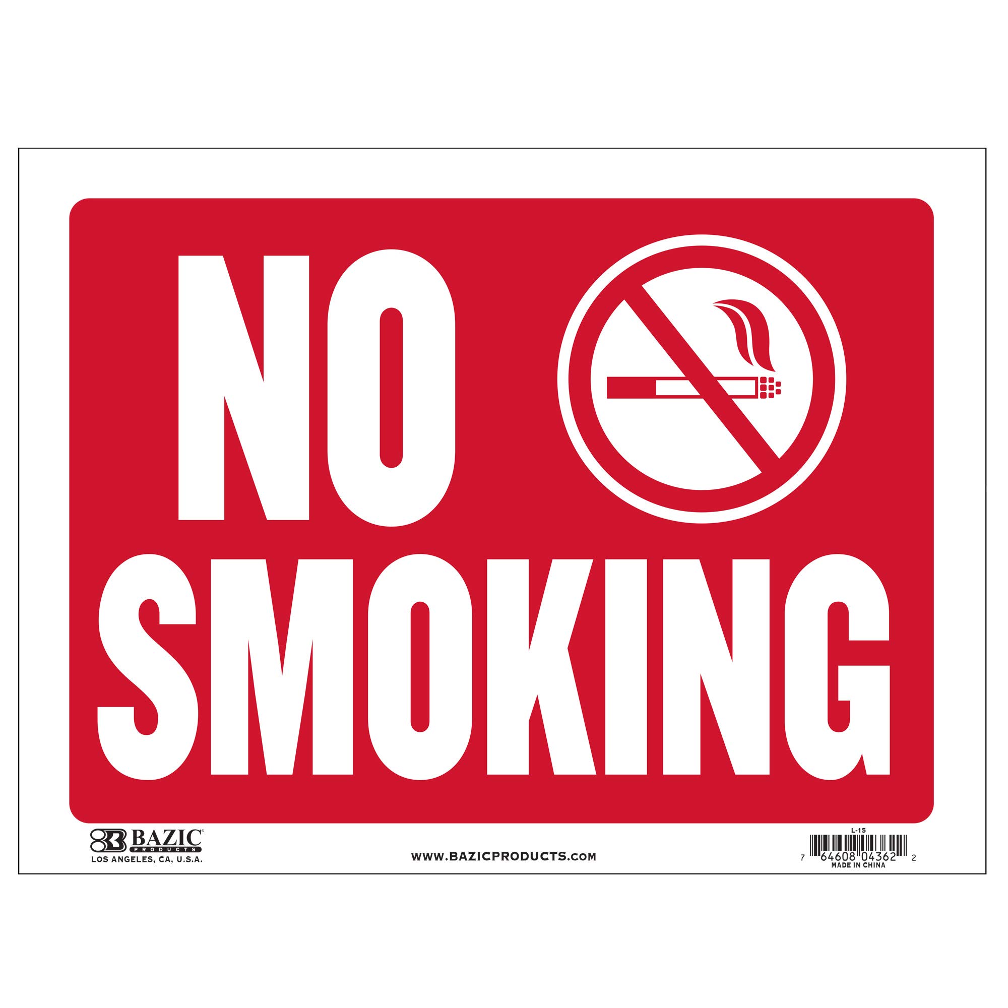 BAZIC No Smoking Sign 12