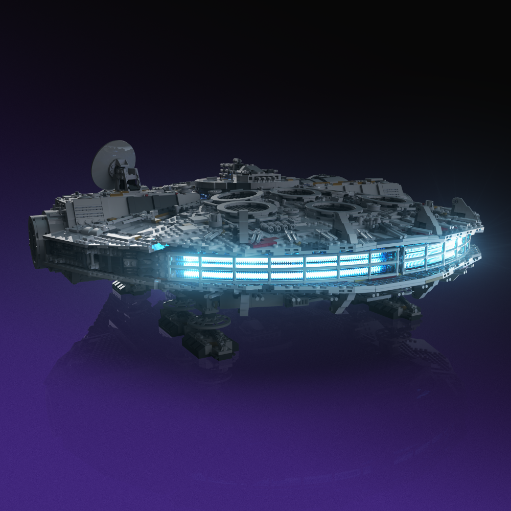 LEGO® Star Wars UCS Millennium Falcon #75192 Light Kit - Illuminate Your Model with LED Lights for Display & Nighttime Showcase