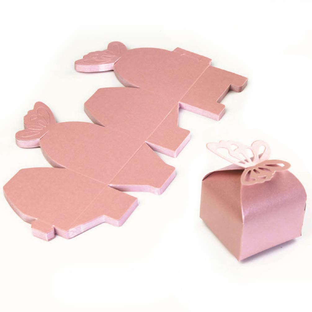 BESPORTBLE 50PCS Small Candy Favor Boxes for Christmas, Wedding, Anniversary & Birthday Parties - Elegant Treat Boxes for Wedding Favors, Baby Showers & Holiday Gifts