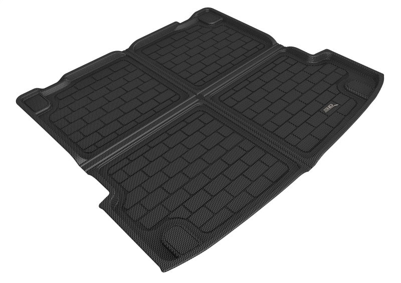 3D MAXpider Custom Fit Cargo Liner for 2020-2021 BMW X6 (G06) with Spare Tire - Kagu Cross Fold Design, Premium Black - Perfect for Road Trips & Pet Transport