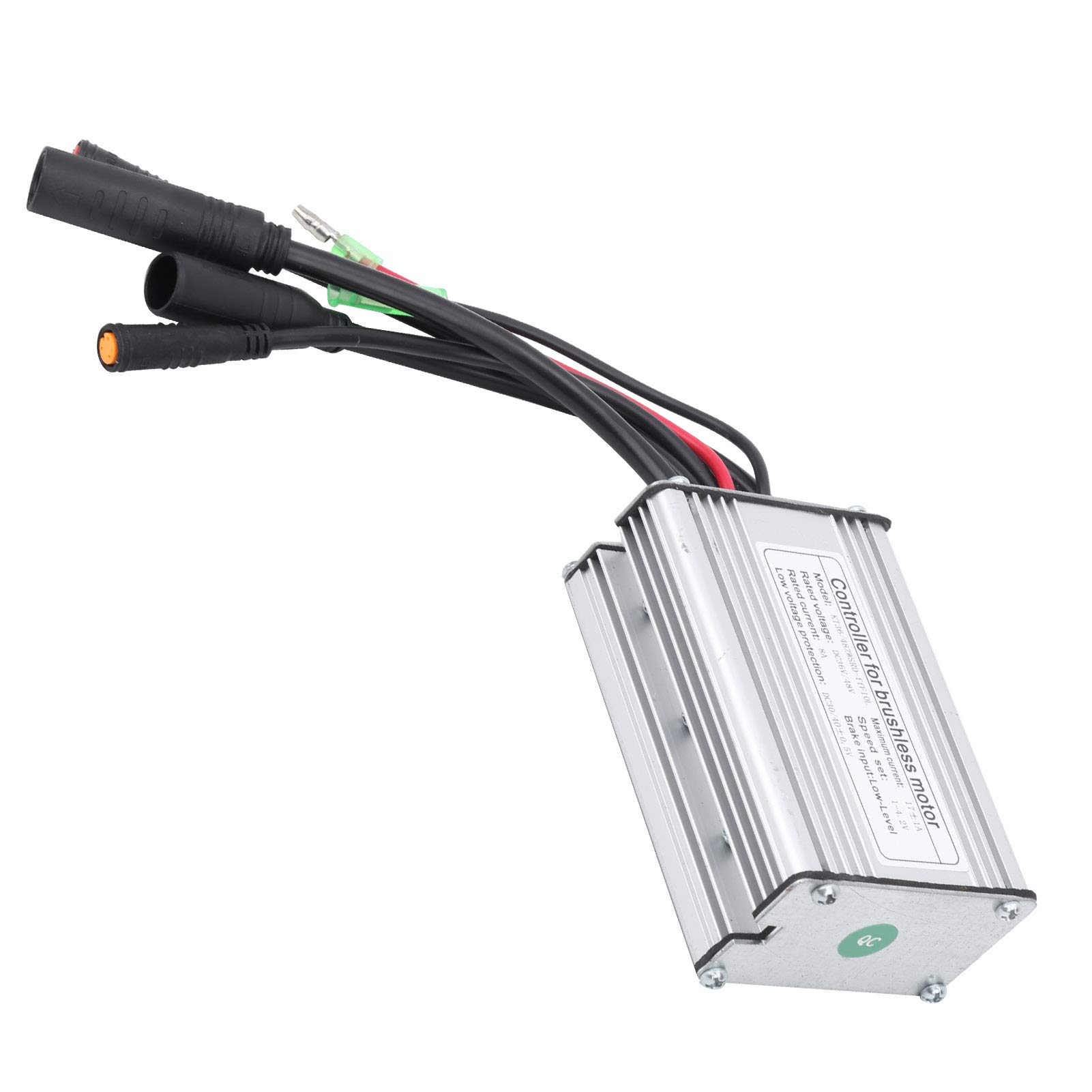 36V 48V DC Motor Controller for E-Bikes - Waterproof 6-Tube Aluminum Alloy Electric Bike Controller with Light Cable - Perfect for Mountain Bikes, Scooters & Commuting