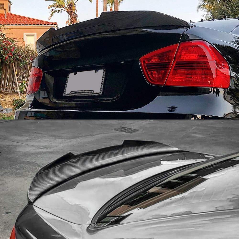 High-Performance Real Carbon Fiber Trunk Spoiler for BMW 3 Series E90 Sedan & E90 M3 (2005-2012) - Lightweight Aerodynamic Upgrade for Enhanced Style and Performance