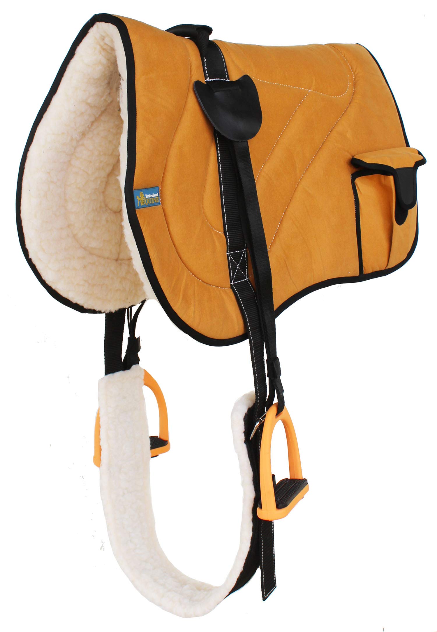 **Premium Fleece Padded Horse Saddle Pad – Adjustable Bareback Pad with Stirrup Pockets for Trail Riding & Comfort**    *(Perfect for Trail Rides, Training, and Leisure Horseback Riding – Soft & Secure Fit for All Disciplines)*