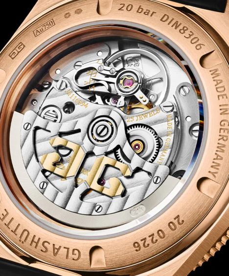 Glashutte Original Spezialist SeaQ Red Gold Men's Luxury Diver Watch - Waterproof Chronograph for Professional Diving & Formal Occasions