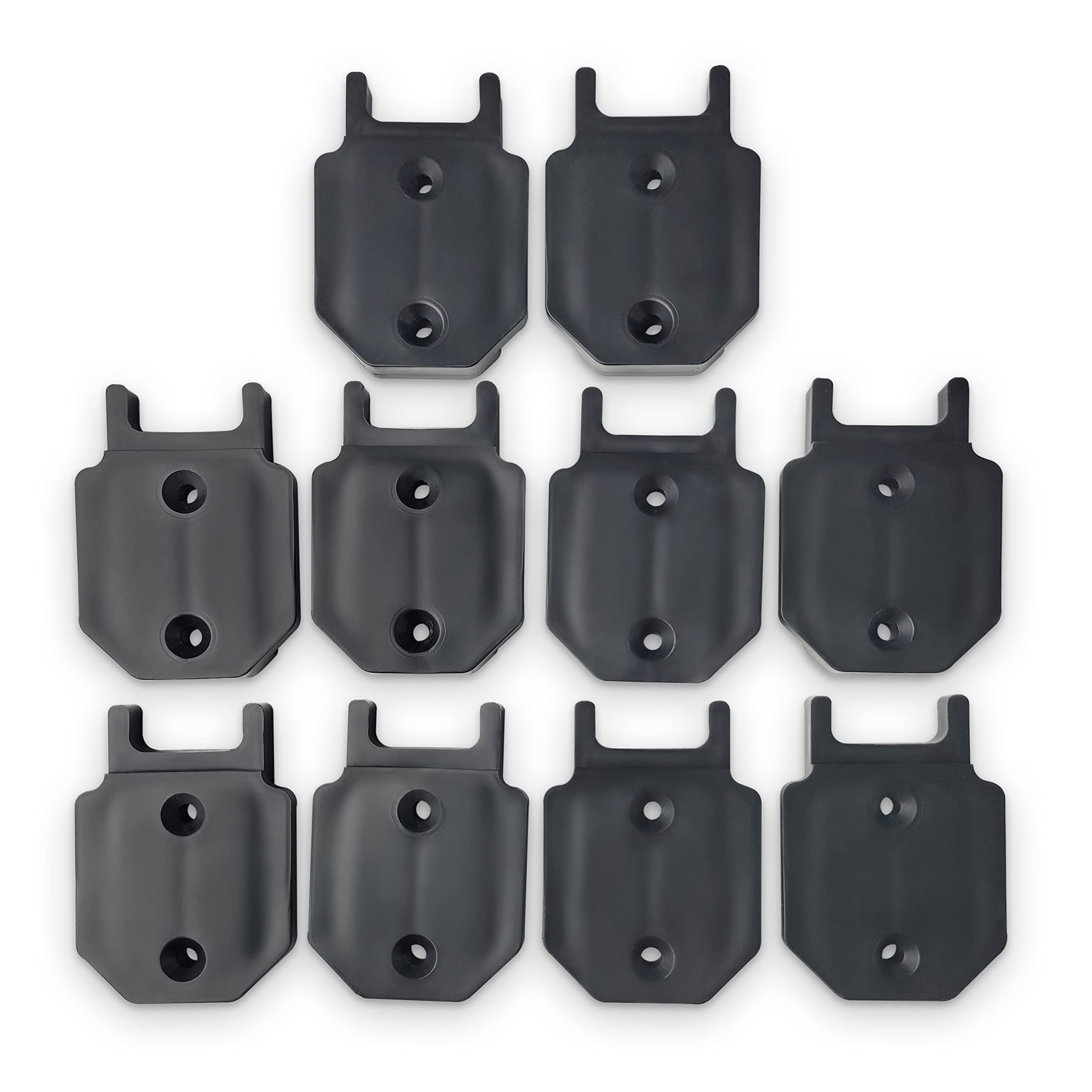 DEWALT Power Tool Holder & Mounting Plate Set - 10-Pack Wall Mount Organizer for 20V & 60V Tools | Garage Storage System for Workshop, Tool Shed & DIY Projects