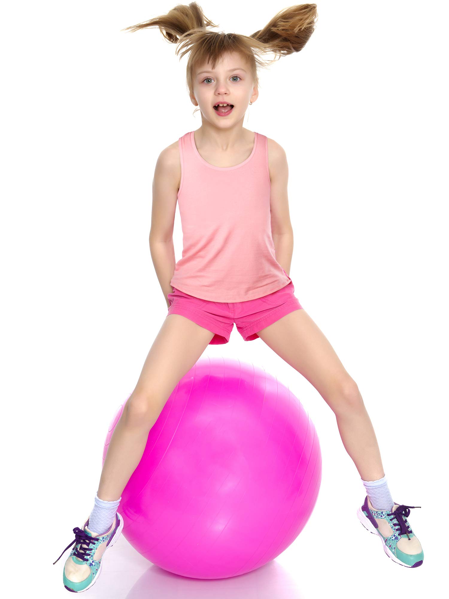 Boao 3-Piece Girls Dance Tank Top Set - Racerback Crop Tops & Sleeveless Outfit for Ballet, Gymnastics, Jazz & Contemporary Dance | Perfect for Dance Class, Recitals & Performance Costumes