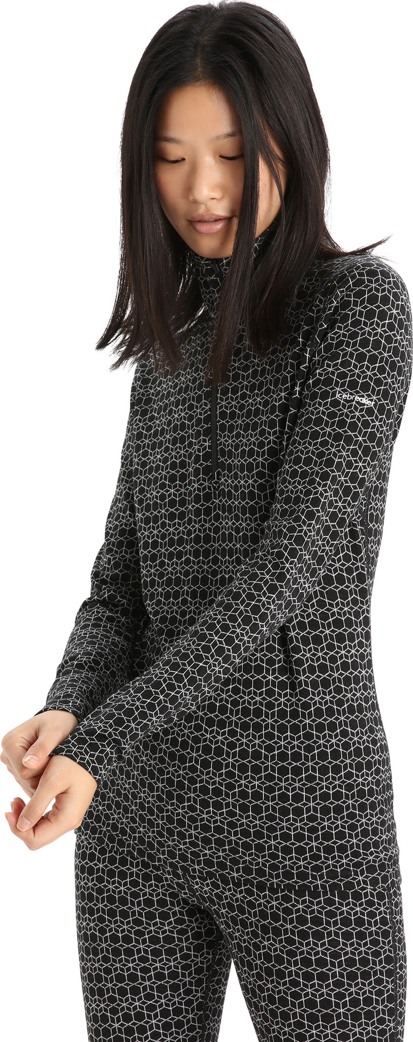 250 Vertex Women's Long Sleeve Half Zip Base Layer Top - Thermal Underwear for Hiking, Skiing & Cold Weather Activities