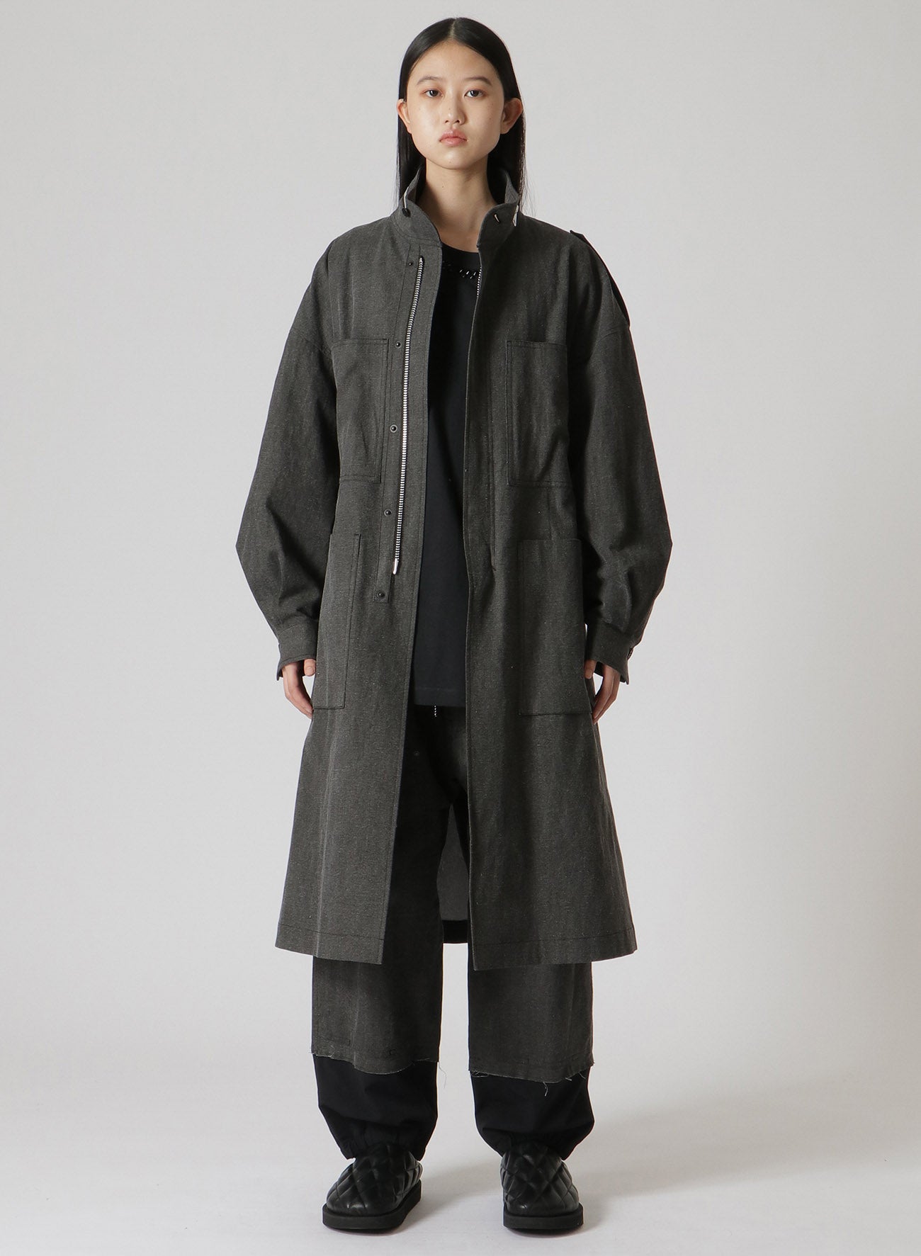 Premium Cotton/Linen Canvas Ink Coating 5-Panel Coat - Lightweight, Durable & Stylish for Outdoor Adventures, Travel & Casual Wear