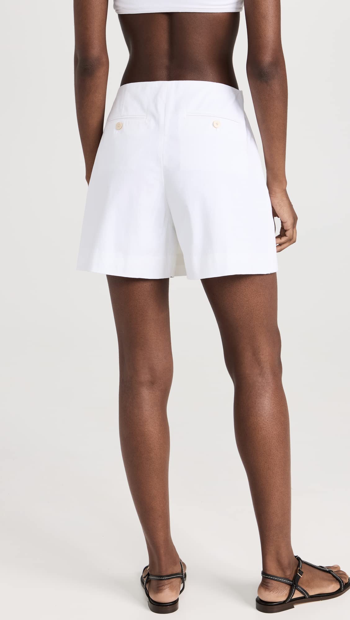 Theory Women's Button Mini Skort - Stylish Stretch Fabric Skirt with Shorts for Comfort & Versatility | Perfect for Work, Casual Outings & Summer Activities