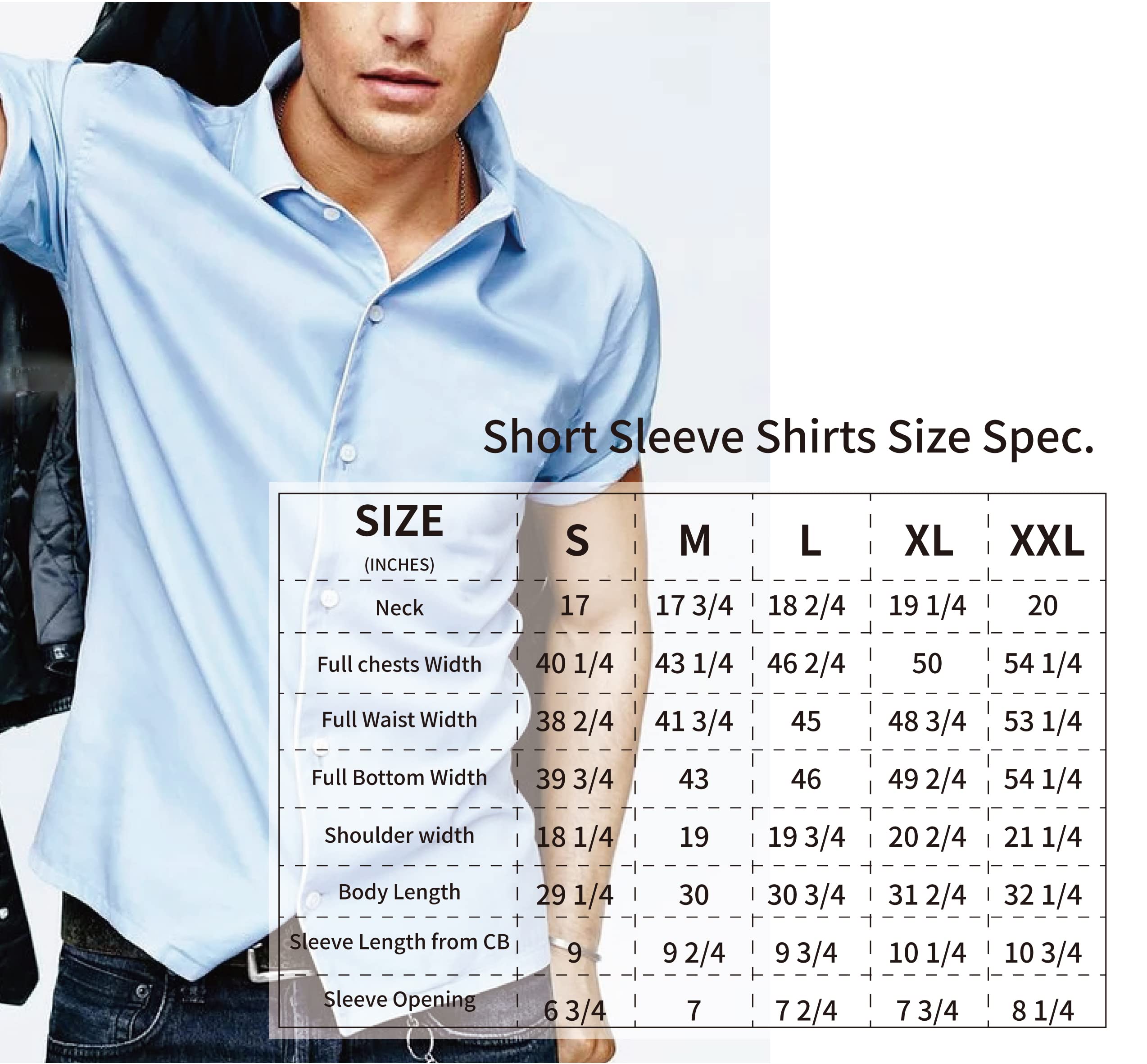 Damipow Men's Wrinkle-Free Non-Iron Dress Shirts | Short Sleeve Button Up Shirt for Business Casual | Perfect for Office, Travel & Formal Events