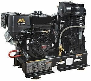 2-Stage Gasoline Air Compressor with Base Mount - ABS 13H B - Powerful & Portable for Construction, Auto Repair & DIY Projects