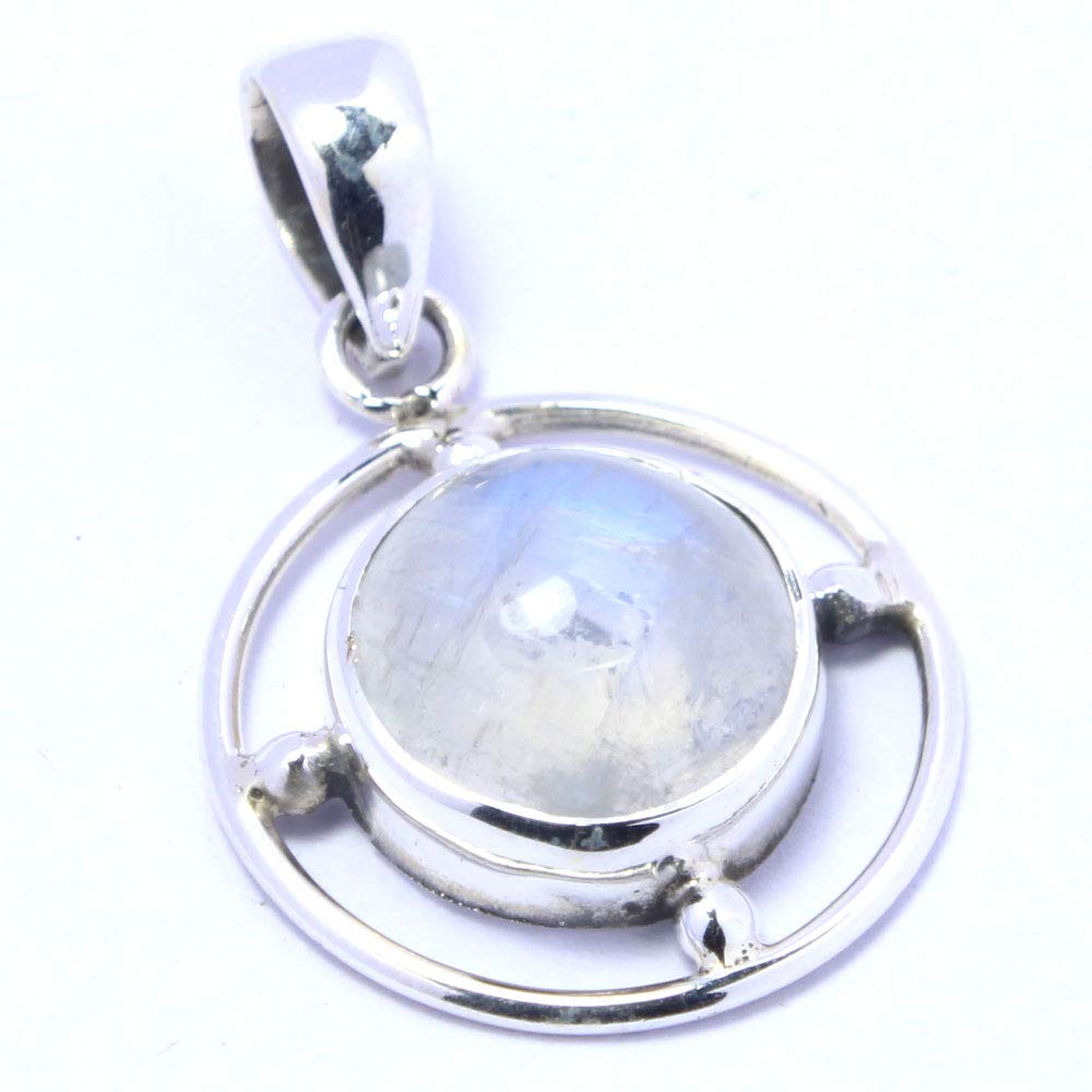925 Sterling Silver Rainbow Moonstone Pendant - Handmade Gemstone Jewelry for Women - Perfect for Gifts, Weddings & Everyday Elegance