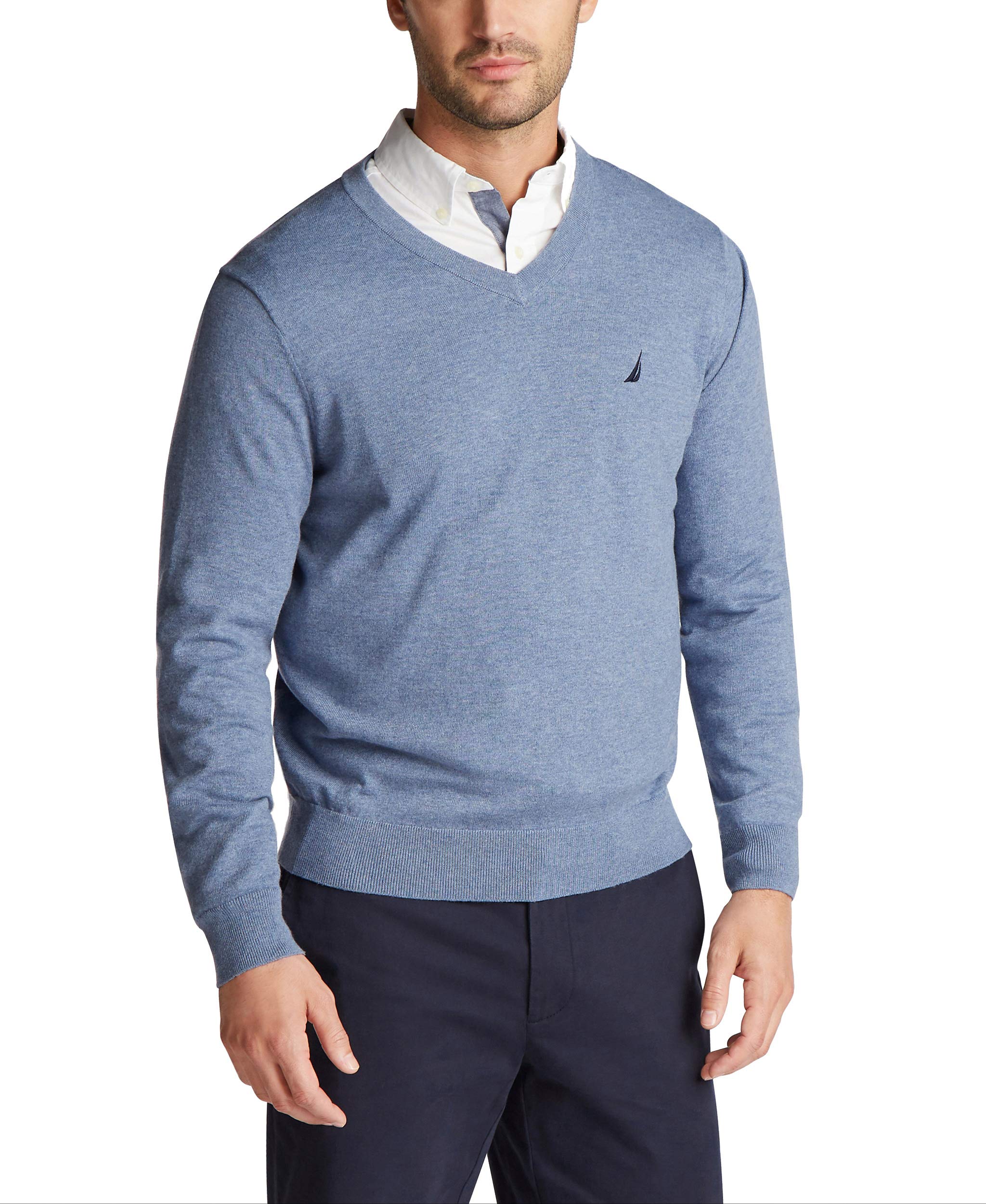 Nautica Men's Navtech Jersey Sweater - Comfortable Casual Pullover for Fall & Winter | Perfect for Outdoor Activities, Travel & Layering