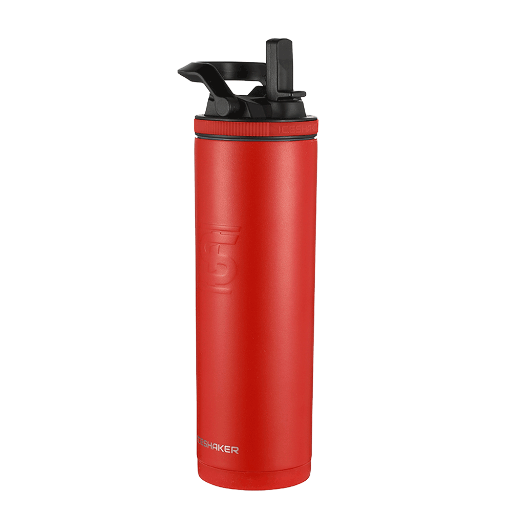 20oz Insulated Stainless Steel Sport Water Bottle with Leak-Proof Lid - Red | Perfect for Gym, Hiking & Outdoor Activities