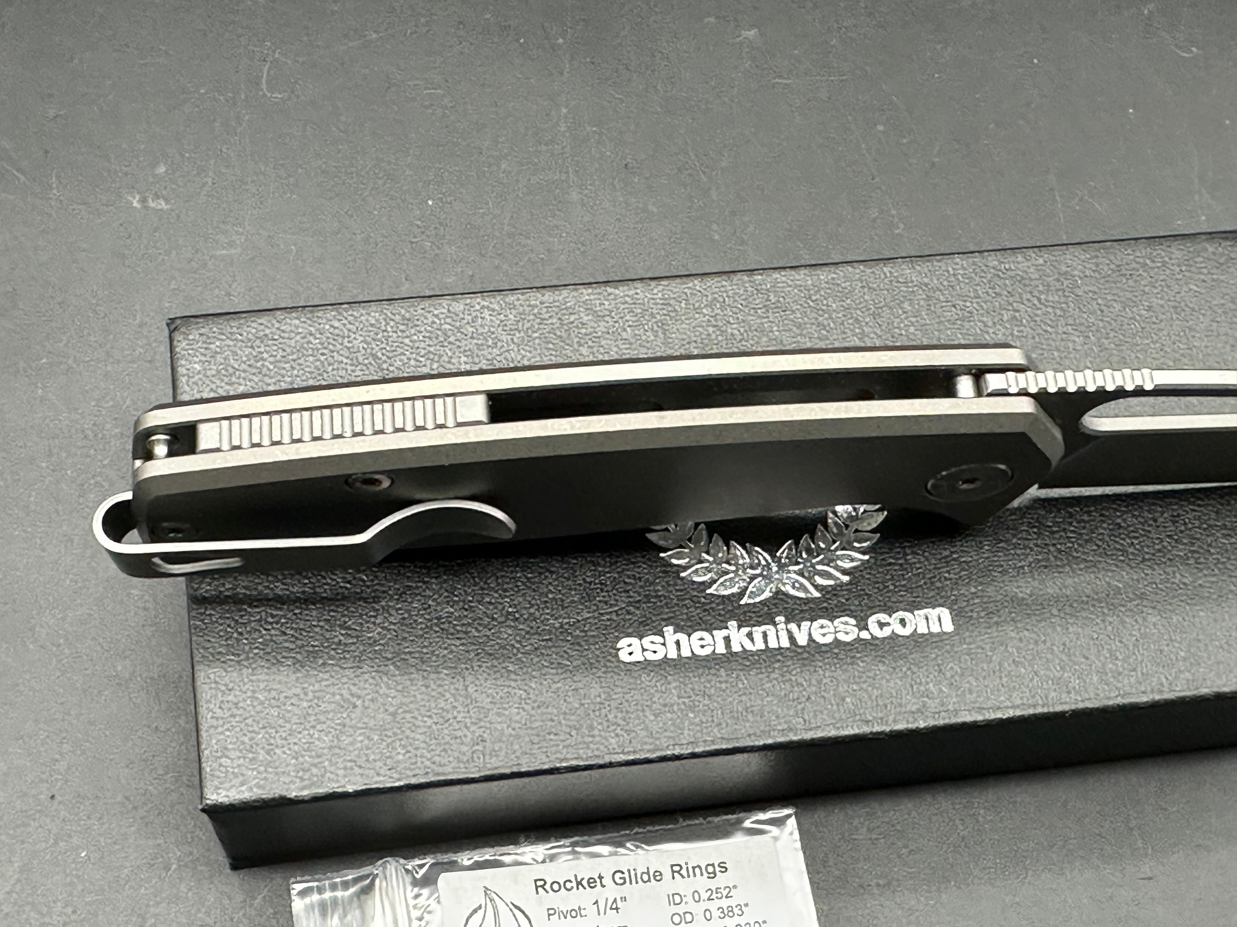 Asher Spiro Ti Folding Knife - 3.2