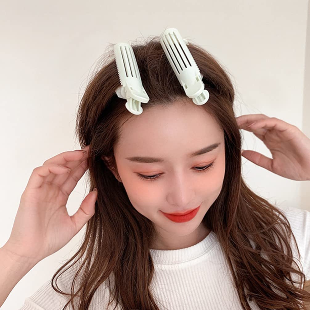 EXCLUZO 10pcs Volumizing Hair Clips for Women - Natural Fluffy Root Clips, Hair Styling Tools for Volume & Lift - Perfect for Daily Use, Home, Salon & Travel (Light Green)