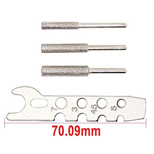 Electric Chainsaw Sharpener Kit - Professional Saw Chain Sharpening & Polishing Attachment Set with Grinder - AIA99 (Silver) - Perfect for DIY Woodworking, Tree Cutting & Forestry Maintenance