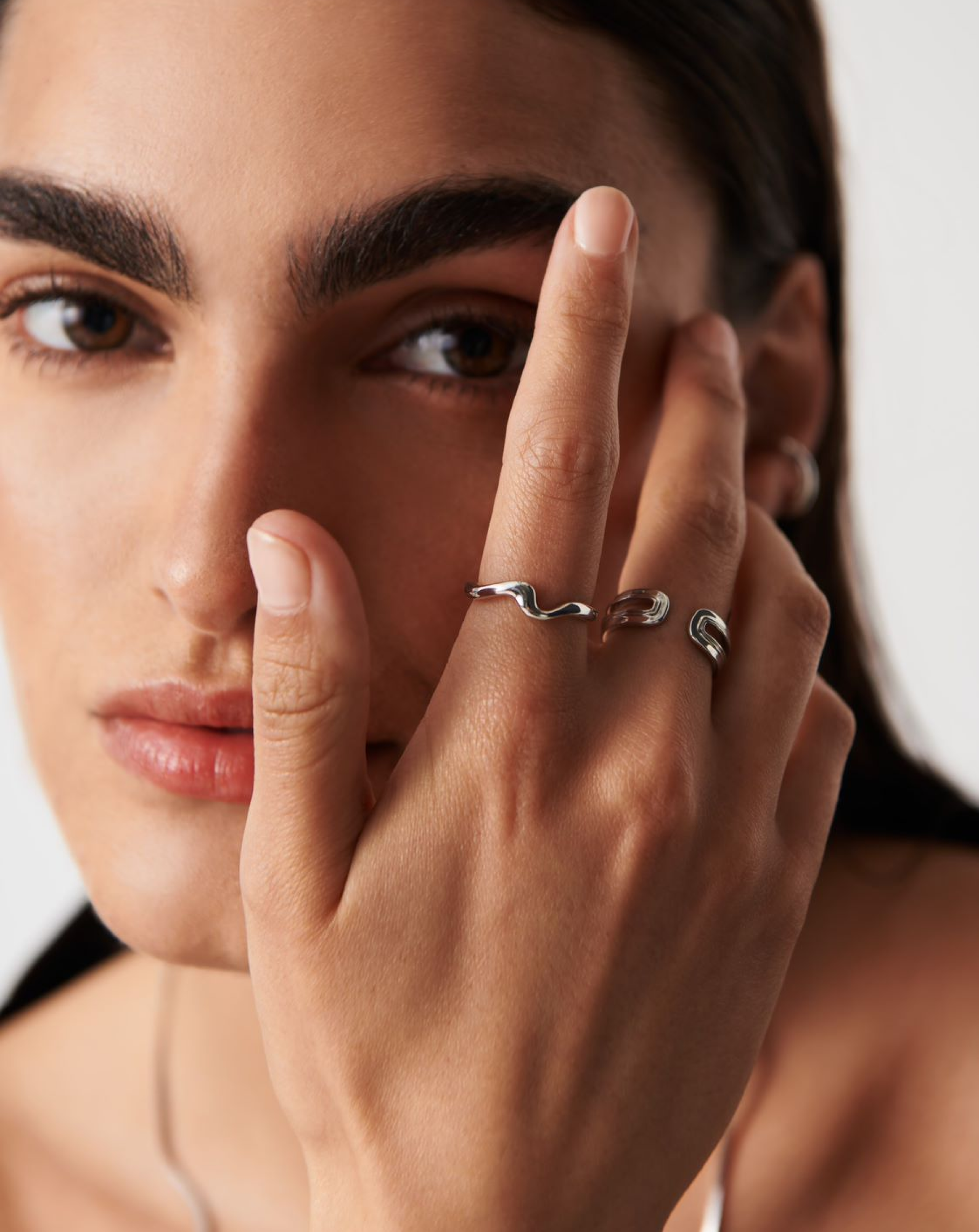 Molten Wave Stacking Ring Set - Trendy Layered Boho Rings for Women - Perfect for Everyday Wear, Stacking & Gift Giving