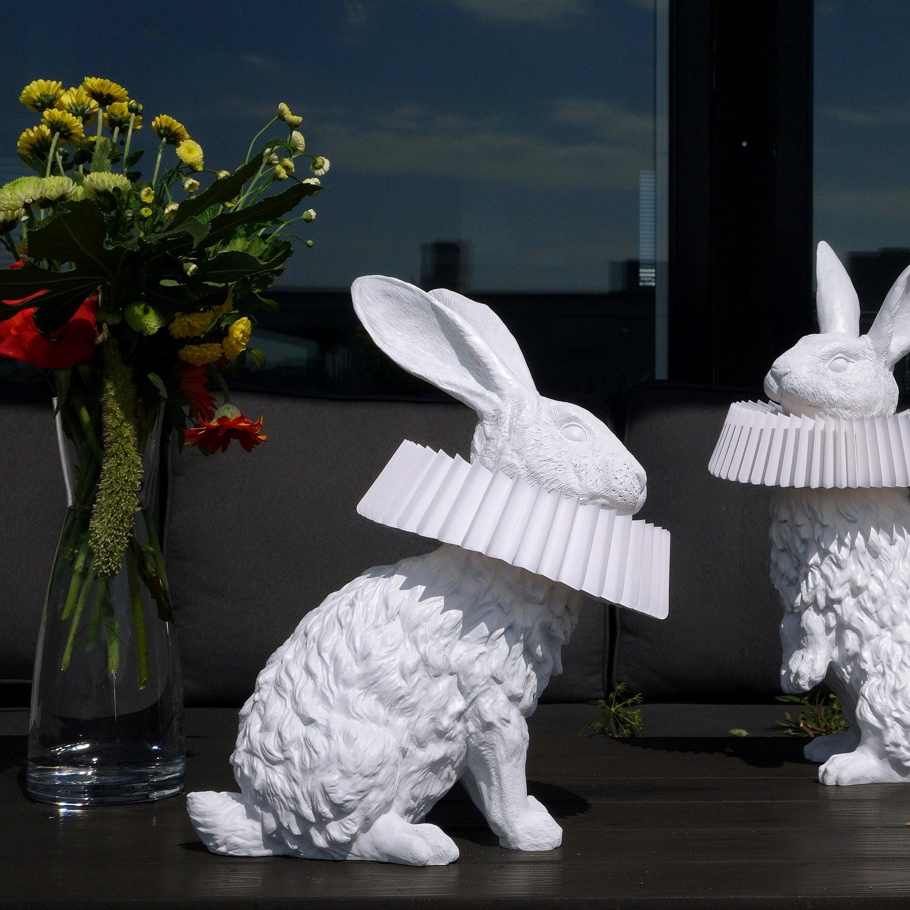 Rabbit X Table Lamp - Modern LED Nightstand Light for Bedroom, Living Room, Office - Warm White & Cool White Dimmable Desk Lamp with USB Port - Perfect for Reading, Working, and Relaxing