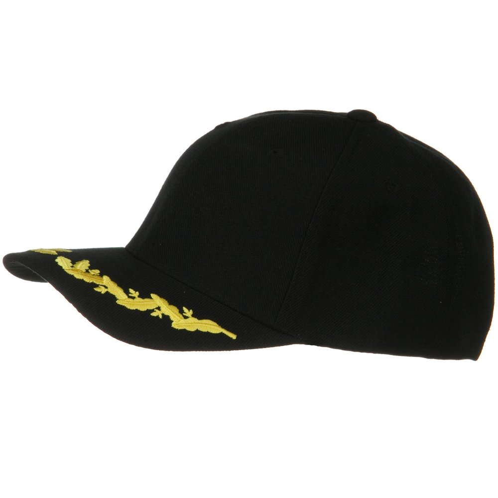 Scrambled Egg Design Oak Leaf Sprig Visor Baseball Cap - Stylish Adjustable Hat for Outdoor Sports, Hiking, and Casual Wear