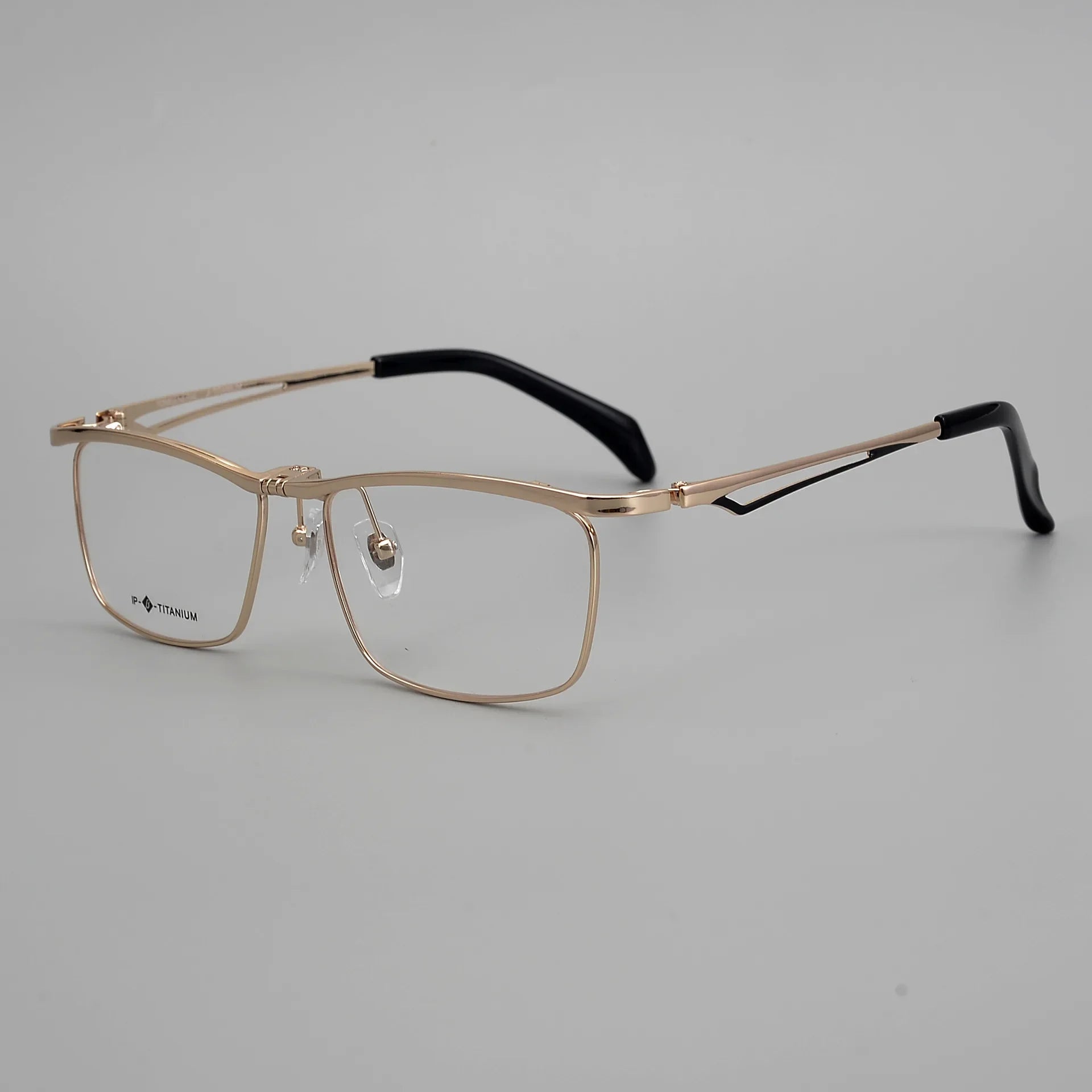 Aror Unisex Full Rim Square Titanium Flip Up Eyeglasses 19488 - Lightweight Durable Reading & Computer Glasses for Men and Women - Perfect for Office, Driving, and Outdoor Activities