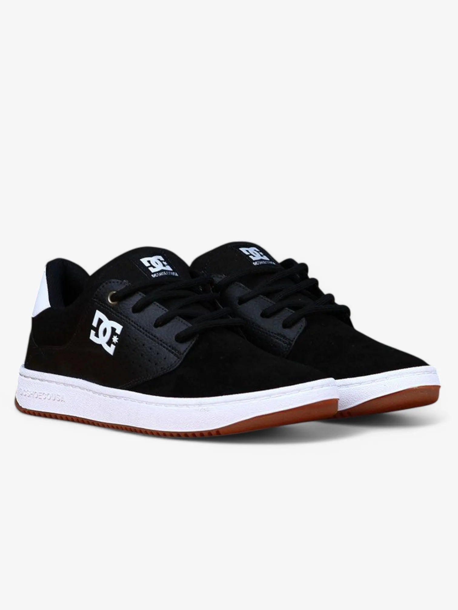 DC Plaza TC SS Skate Shoes for Men - Black & White Sneakers for Casual Wear, Street Style & Skateboarding
