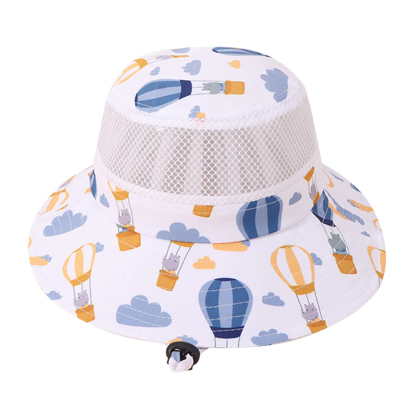 Adjustable Kids Sun Hat with Chin Strap - UPF 50+ UV Protection Bucket Cap for Boys & Girls - Perfect for Beach, Outdoor, Summer & Spring Activities - Cute Cartoon Design
