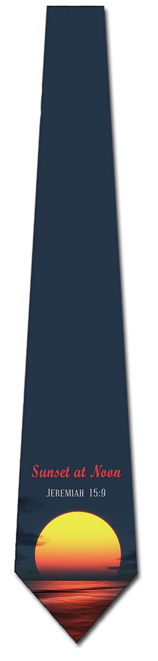Religious Necktie for Men - Bible Verse Church Tie for Worship & Events