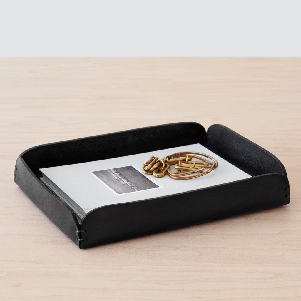 Premium Azad Leather Tray - Handcrafted Desk Organizer for Jewelry, Watches & Keys | Stylish Home & Office Decor Accessory | Perfect for Gifts, Vanity Table & Entryway Organization
