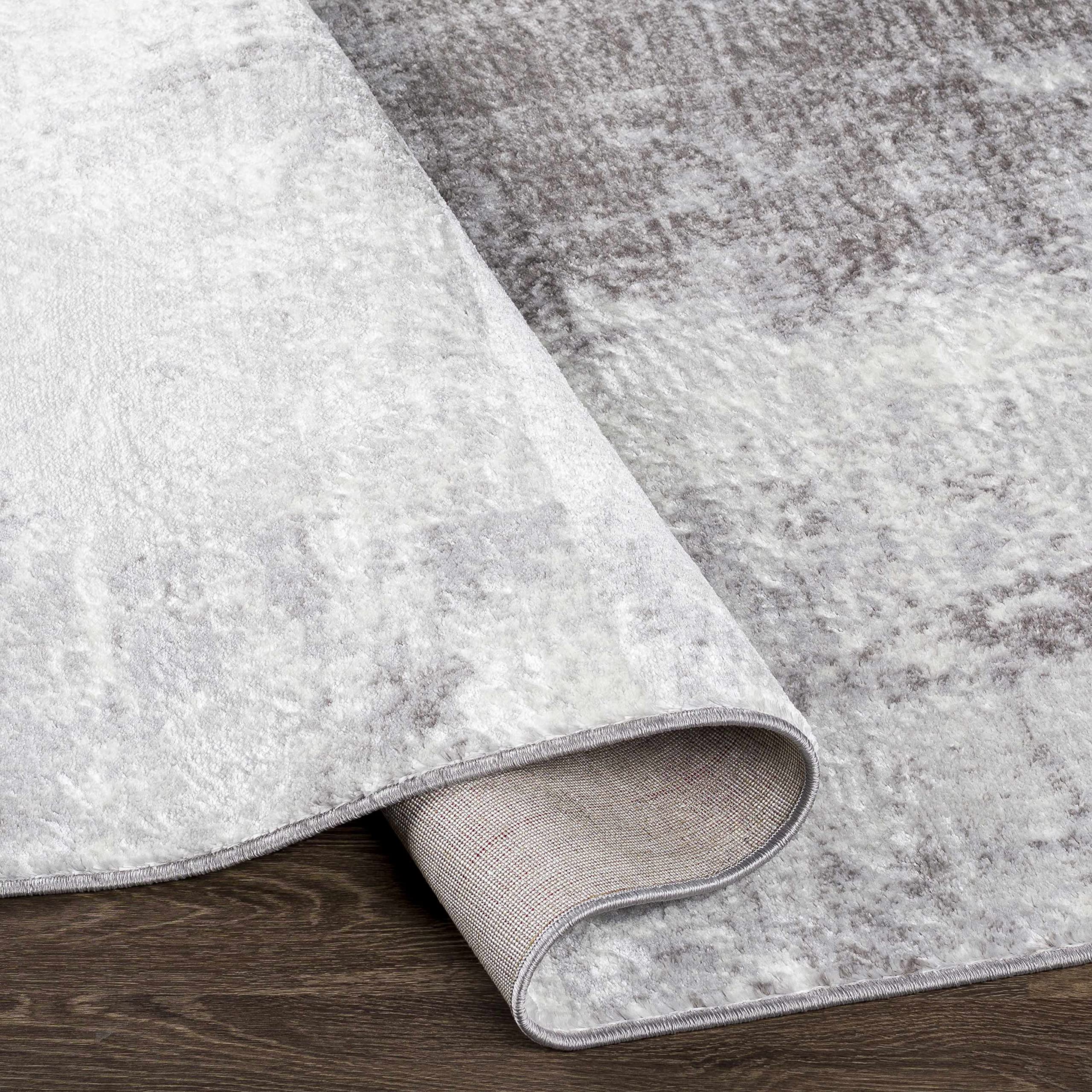 Hauteloom Paulba Modern Blue and Gray Area Rug 7'10