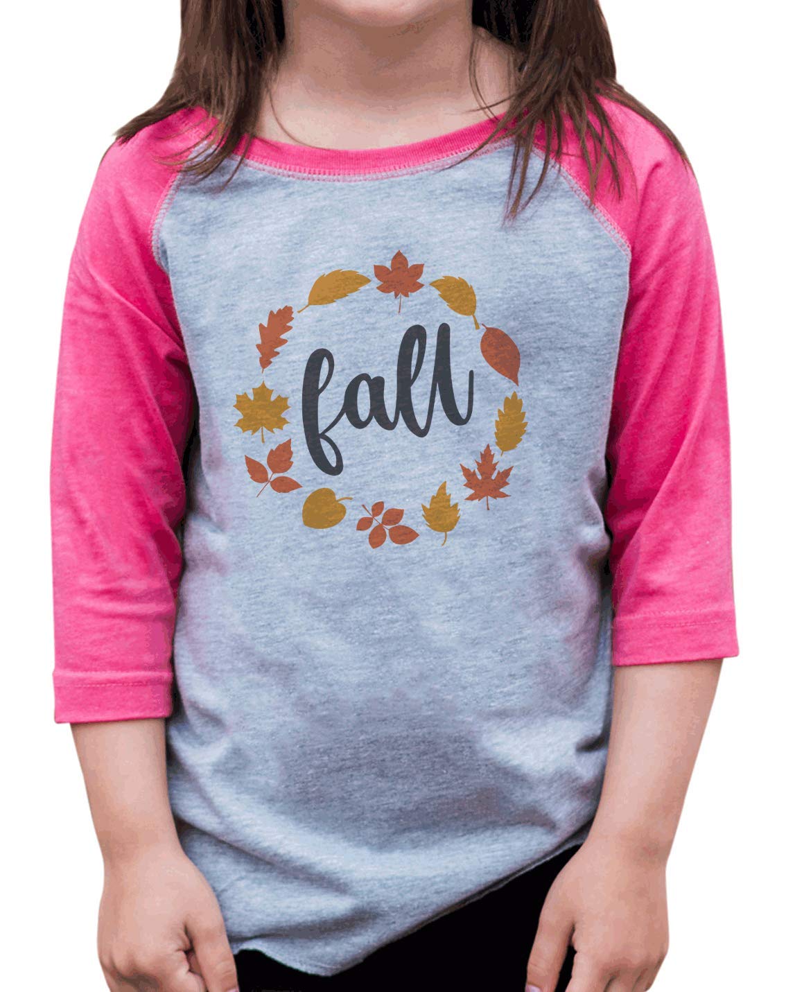 7 ate 9 Apparel Girls Autumn Leaves Print Long Sleeve T-Shirt - Cozy Fall Outfit for School, Pumpkin Patch & Family Photos