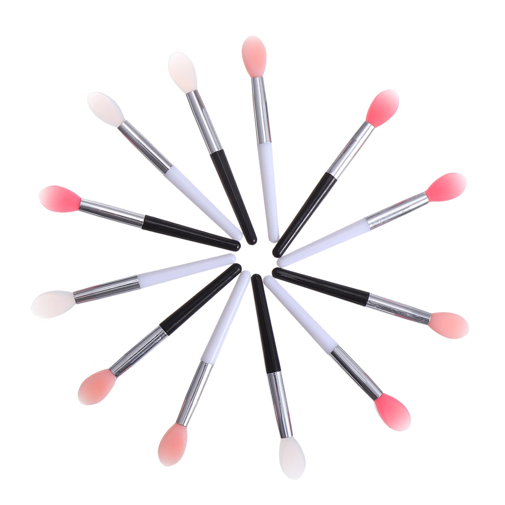 12pcs Silicone Lip Mask Brush Travel Set - Soft Makeup Brushes for Lip Gloss & Mask Application - Perfect for Travel, Home & Professional Makeup Kits - Essential Lip Care & Beauty Tools for Daily Use