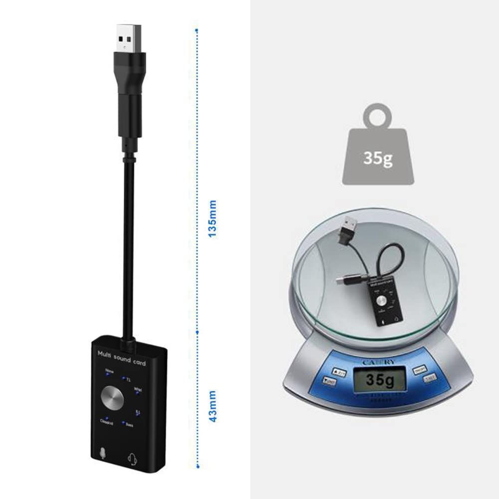 CTWEZOIKMT USB 2.0 External Sound Card - Type C Stereo Microphone Adapter | Aluminum Alloy USB Audio Converter for Laptop & Headset | Perfect for Gaming, Streaming & Conference Calls